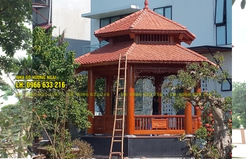 Nhà lục giác 2 tầng mái tại Yên Lạc Vĩnh Phúc